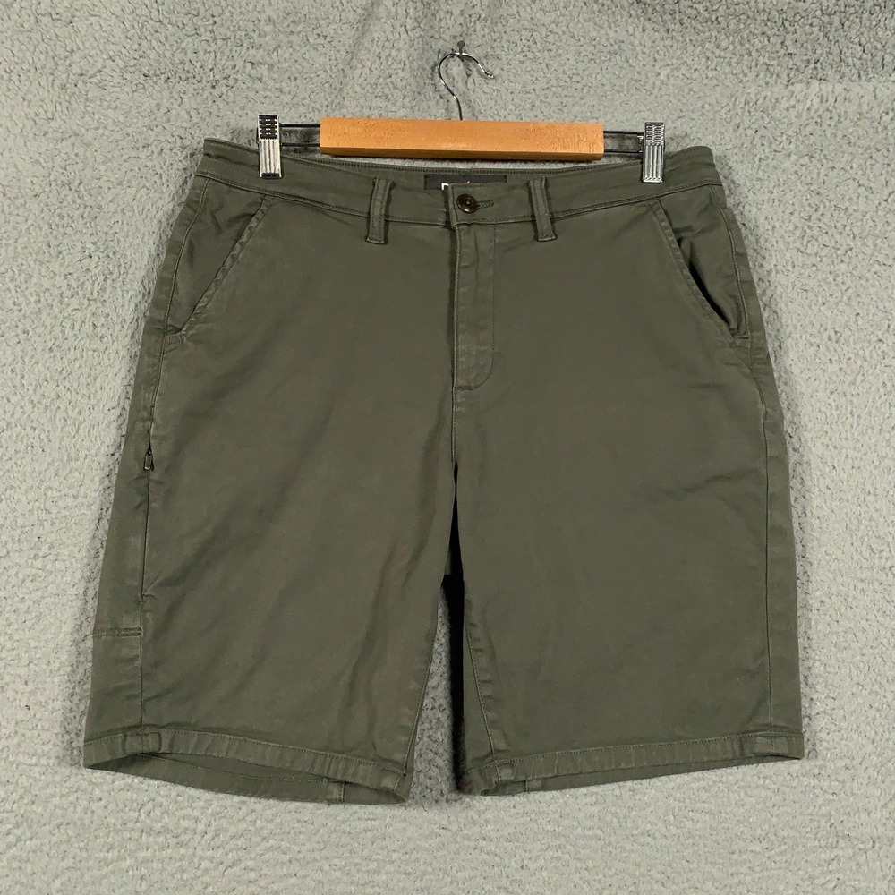 DU/ER Live Lite Journey Shorts Men's 32 Olive No Sweat Stretch Performance 9"